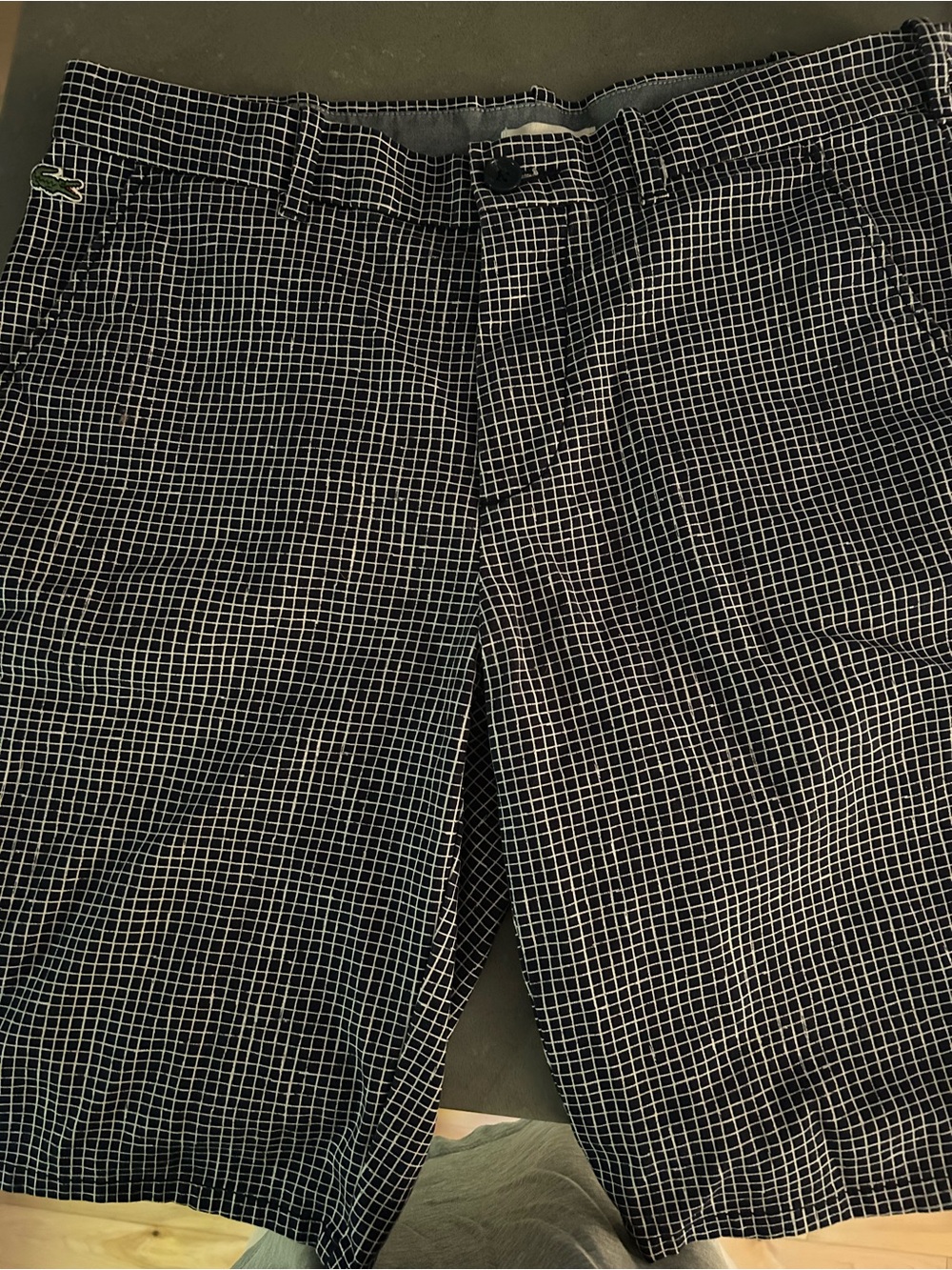 Lacoste checkered golf shorts size 42